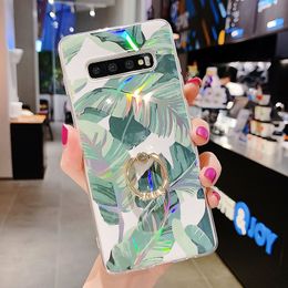 Laser flower ring ring mobile phone case for NOTE10 PRO A70 A50S / IMD soft case dhl free