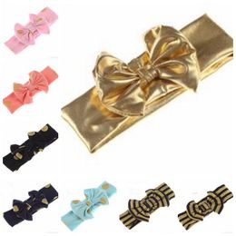 Girls Gold Dot Headband Baby Knot Sequins Hairband Kids Bow Headbands Children Polka Hair Bands Infant Headwraps Hair Accessories BZYQ2358