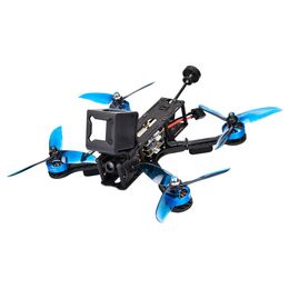 HumQuad HX220 220mm 2-5S FPV Racing Drone F4 V3 FC 4IN1 30A BLHELI_S ESC w/600mW VTX 800TVL Cam BNF - Frsky FCC Receiver