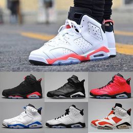 6 carmine Mens casual shoes Classic 6s black 12 12s blue white infrared low men red alternate Oreo cat Sneakers