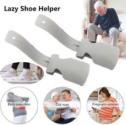 NEW Lazy Shoe Helper Unisex Handled Shoes Horn Easy on & Off Shoe Lifting Wear Shoe Helper Lifters