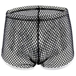 2019 hot Sexy Men Underwear Mesh Transparent Boxer Gay Breathable Boxers Shorts Comfy Underwear jockstrap