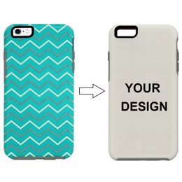 Custom 2 in 1 Phone Case Symmetry Defender Case Adding Your Logo UV Printing for iPhone 7 Xs Xr Samsung s10 s10 Plus