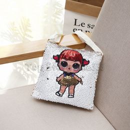 Newest lol Shoulder Bags Cartoon Sequins Teenagers Anime Kids Student School Bag Travel Bling Rucksack Bags For Kid and Adult