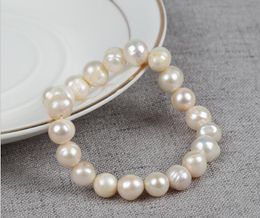 100% Natural Freshwater Pearl Bracelet Charm 8-9mm Purple White Pink Bracelet For Gift For Women GB772