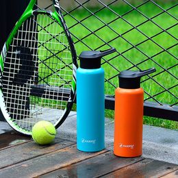 Vacuum Insulated Bike Bicycle Cycling Sports Water Bottle Stainless Steel Flask Jar Leak-proof Canteen 550mL 750mL Preference