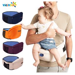 Taburete de cintura Portabeb/és Hipseat port/átil Ergon/ómico Respirable Sling ajustable Multifuncional Cintur/ón infantil Mochila Toddler Front Holder Azul