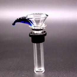 quality bongs Australia - 3 IN 1 Top Quality Glass Bowls With Handle Pieces for Bong Hookahs 14mm 18mm Male Bull Head