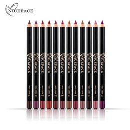 12 Colours Brand Lip Pencils Matte Lipliner Pencil Waterproof Makeup Lips 2018 Matte Lipstick Lip Liner Pen Smooth Nude Cosmetics