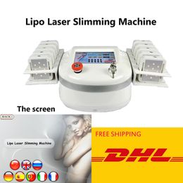 650nm professional portable lipolaser lipo laser slimming machine fat reduction liposuction lose weight equipment home salon use