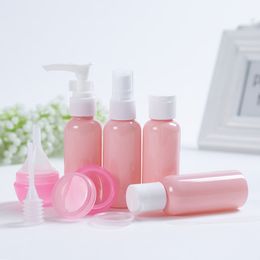 9pcs Set Empty Tubes Cosmetic Cream Travel Lotion Containters Packing Shampoo Bath Container Portable Bottle free ship