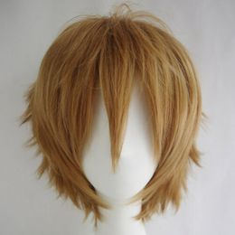 Size: adjustable Select color and style 1pc Multi Color Short Straight Hair Wig 7 Colors Anime Party Cosplay Wigs 30CM