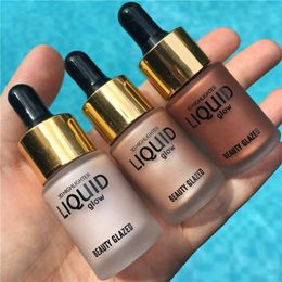 Beauty GLAZED 3D Liquid glow Highlighter Make Up Highlighter Cream Concealer Shimmer Face Glow Ultra-concentrated 15ML DHL FREE