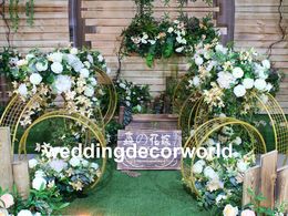 2pcs one set )Wholesale price flower wall backdrop silk fashion artificial flower wall wedding for decoration decor0690