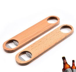 wholesale hot sale 120pcs Wood Beer Bottle Opener Wooden Bottle Openers For Wedding Party Gift free shipping
