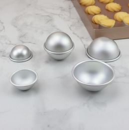 Bath Bomb Cake Mold 3D Aluminum Alloy Ball Sphere Mold Cake Baking Pastry Mould 4.7 cm 5.7 cm 6.7cm LX1460