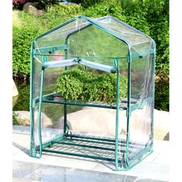 Garden small type 2-layer greenhouse balcony thermal insulation flower house Kraflo green plant anti-freezing and rain-proof shade