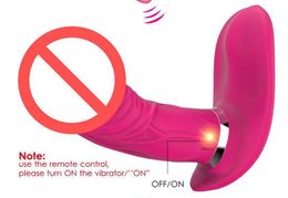 Female butterfly Dildo Vibrator USB Wireless Remote Control Vibrators For Women Adult Sex Toys Swing Vibrating G Spot Stimulator 02