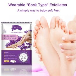 Aliver Exfoliating Foot Mask Socks 11 types Moisturizing Hydrating Feet Skincare to Remove Dead Skin Foot Peeling Mask 6pairs