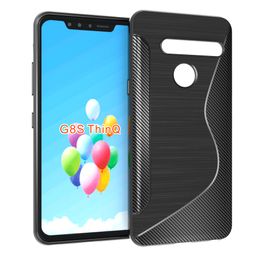 for LG G8S ThinQ cover S Line TPU Gel Skin Cover soft shockproof Case