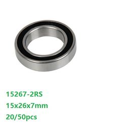 20pcs or 50pcs ABEC-5 15267-2RS 15267RS 15267 2RS 15x26x7mm deep groove ball bearing bicycle bottom bracket bearing 15*26*7mm