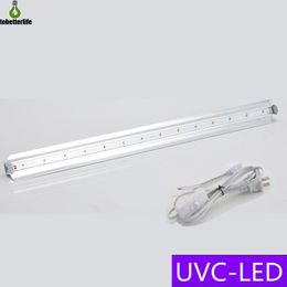uvc led disinfection UK - Professional Led UVC Germicidal Tube Lamp 10W Sterilization Lamp Air Purifier Sanitizer Disinfect Light with Cord and Plug for Home School