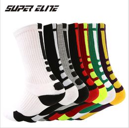 Wholesale of Elite Hosiery with Sweat Absorption, Anti-skid and Shock Absorption Terry Thickening for High Towel Bottom Sports Socks