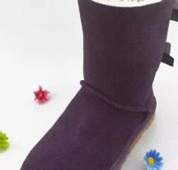 Дизайнер- Boots Real Feature Bailey Bowknot Женские Дети Детские Бейли Лук Снежные Сапоги Обувь Ботинок