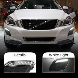 2Pcs LED Daytime Running Light For Volvo XC60 2011 2012 2013 LED DRL LED Daylight with dimming function