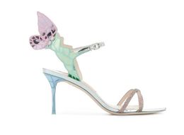 Hot Sale-Sophia Webster Vivid Butterfly wings sandals ankle strap Gladiator high heels colorful angel pumps wedding party sandals shoes