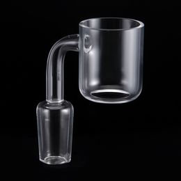 Eternal Quartz Banger Bucket OD 32mm & Thermal Insert Bowl Replacement Flat Top Dab Rig 10mm 14mm 18mm Male Female Glass Bong 611