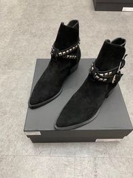 Tomada de fábrica genuíno couro sapatos Persional nova lista de alta qualidade botas de moda meia