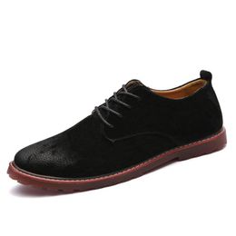 New Mens Dress Shoes Elegant Italian Genuine Leather Men Shoes Formal Oxford Shoes For Men Office Social Black