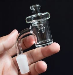 5mm Thick Bottom quartz banger nail with glass carb cap 10/14/18mm Male Female 45/90 Degree for dab bong