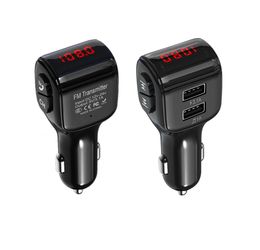 A01 Car charger Handsfree Wireless Bluetooth Kit Transmitter Cars MP3 Player USB Chargers Fm Modulator Car Accessories