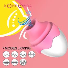 Oral Licking Tongue Vibrator Sex Toys For Woman Vaginal Egg Nipple Licking G.spot Massage Clitoral Stimulator Female Masturbator Y190711