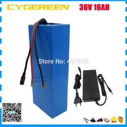 750W 36volt lithium ion battery 36V 16AH Electric bike battery 36 V batteria use 30A BMS 42V 2A Charger Free customs fee