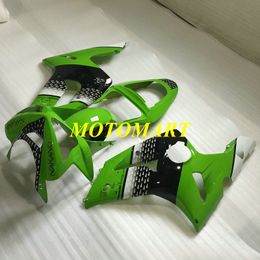 Injection mold Fairing kit for KAWASAKI NINJA ZX 6R 600CC 03 04 ZX6R 636 2003 2004 Top green black Fairings set ZX35