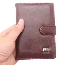 Leather Passport Cover Men Women Travel Wallet Holder Cover Russian Driver Licence Wallet Document Case