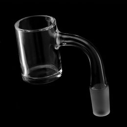 Beracky 3mm Wall 30mmOD Full Weld Beveled Edge Smoking Quartz Bnger 10mm 14mm 18mm Male Female Seamless Welded Nails For Glass Bongs Dab Rigs