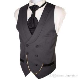 Cheap And Fine Double-Breasted Vests British style for men Suitable for men's wedding / dance / dinner best men's vest A34