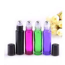 2019 NEWEST Wholesale 10ml THICK ROLL ON Glass Bottle Colourful Fragrances ESSENTIAL OIL Perfume Bottles With Metal Roller Ball In Stocks