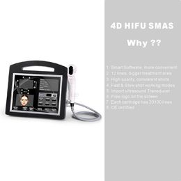 3d 4d High Intensity Focused Ultrasound Tightening Facial and Body 4DHifu Skin Tighten Face Lifting Slimming Machine CE Medical