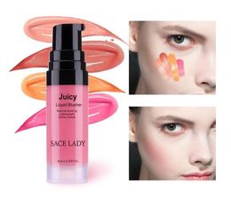 4 Colours Liquid Blush Makeup Face Rouge Long Lasting Make Up Professional Natural Cheek Blusher Face Contour Cosmetic