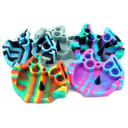 Unique ashtray silicone ashtrayc123*130*30mm holder tray for Home Office Tabletop Beautiful Decoration Craft smoking accessories Colourful Pa