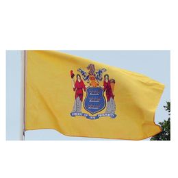 3x5ft Custom New Jersey State Flag High Quality Digital Printed Polyester Advertising Outdoor Indoor ,Most Popular Flag,Free Shipping