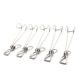 Clothes Pegs Blanket Stainless Steel Laundry Hanging Clothesline Clips For Clothes Paper Files Snacks Seal NO399