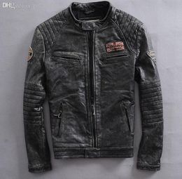 Leather Mens Military Equipment Flying Jacket Motorcycle Clothing Large Velvet Handsome Riding Coat Tide Leather Mens Military Equipment Flying Jacket Motorcycle Clothing Large Velvet Handsome Riding Coat Tide