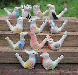 500pcs new arrival water bird whistle clay bird ceramic Glazed bird whistle-peacock Birds Free Shipping SN2514