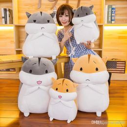 2019 new creative plush toys Fat Hamster Doll Comfortable and soft Stuffed Animals Hamster pillow Birthday Gift wholesale